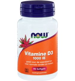 Now Now Vitamine D3 1000IE (90sft)