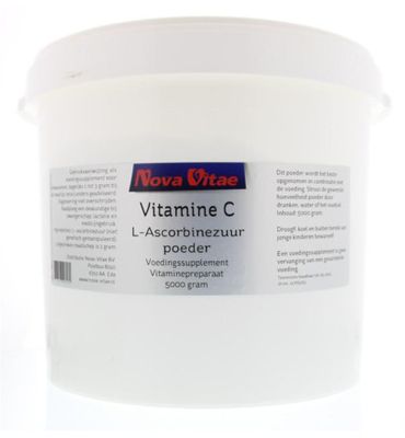 Nova Vitae Vitamine C ascorbinezuur poeder (5000g) 5000g