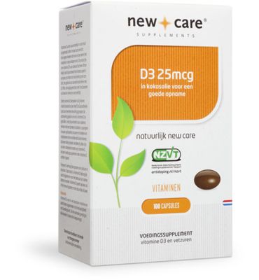 New Care Vitamine D3 25mcg (100ca) 100ca