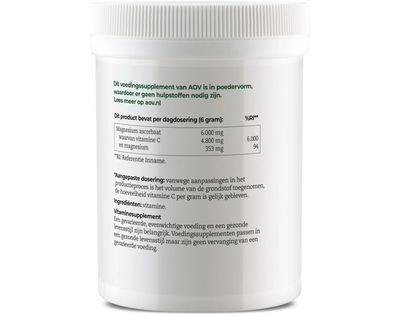 AOV 332 Vitamine C magnesium ascorbaat (250g) 250g
