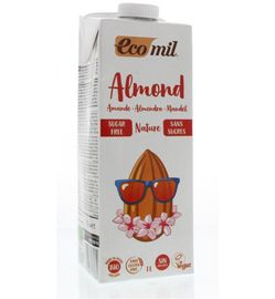 Ecomil Ecomil Amandeldrank naturel suikervrij bio (1000ml)