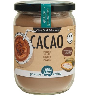 TerraSana Raw cacao antioxidant poeder in glas bio (160g) 160g