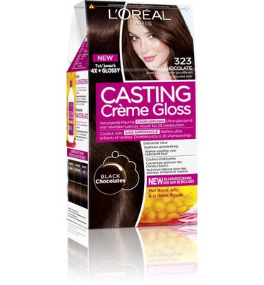 L'Oréal Casting creme gloss 323 Hot chocolate (1set) 1set
