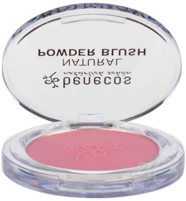 Benecos Compact blush mallow roze (5.5g) 5.5g