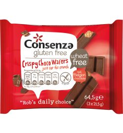Consenza Consenza Crispy choco wafers (64.5g)
