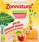 Zonnatura Knijpfruit banaan/pompoen/perzik bio (4x85g) 4x85g thumb