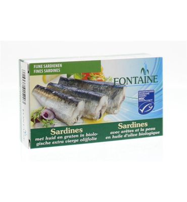 Fontaine Sardines met huid en graat (120g) 120g