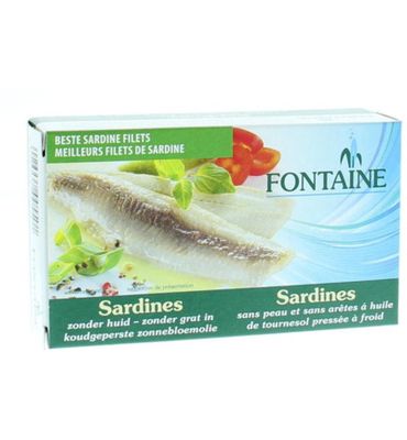 Fontaine Sardines zonder huid en graat (120g) 120g