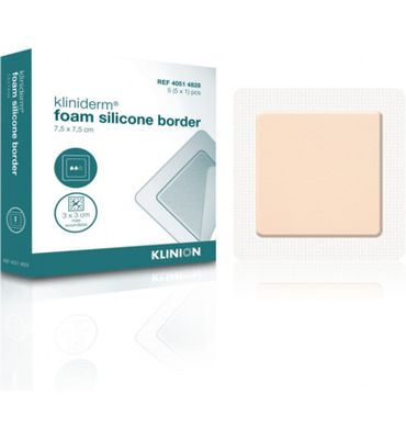 Kliniderm Foam silicone border 5 x 5cm (5st) 5st
