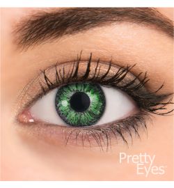Pretty Eyes Pretty Eyes 1-Dag kleurlens 2P groen (2st)