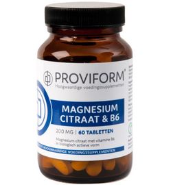 Proviform Proviform Magnesium citraat 200 mg & B6 (60tb)