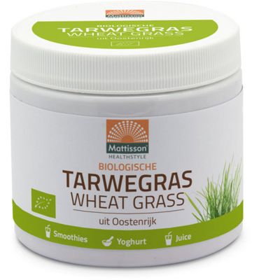 Mattisson Tarwegras wheatgrass poeder raw bio (125g) 125g