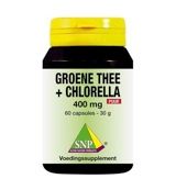 Snp Groene thee chlorella 400 mg puur (60ca) 60ca