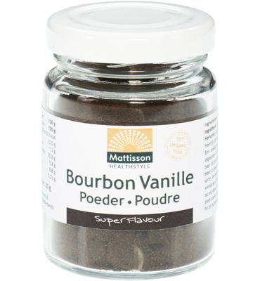 Mattisson Healthstyle Bourbon vanille poeder bio (30g) 30g