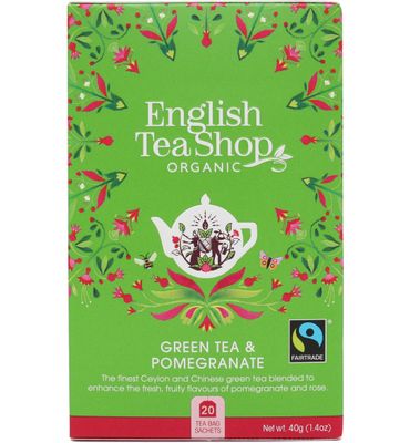 English Tea Shop Green tea pomegranate bio (20bui) 20bui