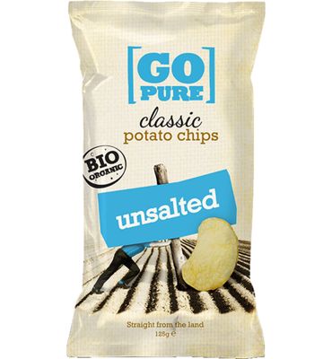 Go Pure Chips classic unsalted (125G) 125G