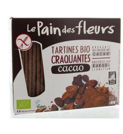 Le Pain Des Fleurs Le Pain des Fleurs Krokante bio crackers met cacao bio (160g)