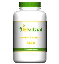 Elvitaal Elvitaal Groente en fruit max (240st)