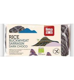 Lima Lima Rijstwafel boekweit pure chocolade bio (90g)
