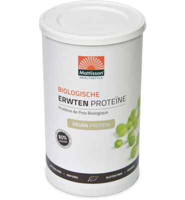Mattisson Vegan erwten proteine 80% bio (350g) 350g