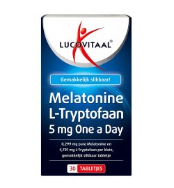 Lucovitaal Lucovitaal Melatonine L-tryptofaan 5mg (30tb)