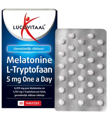 Lucovitaal Melatonine L-tryptofaan 5mg (30tb) 30tb