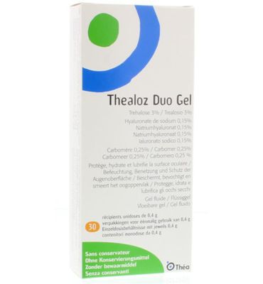 Diversen Thealoz duo gel 0.4 gram (30st) 30st