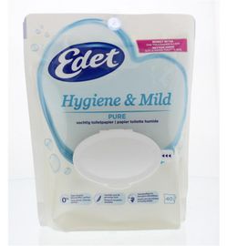 Edet Edet Vochtig toiletpapier hygiene & mild pure (40st)