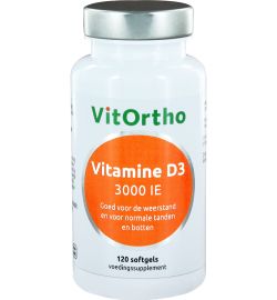 Vitortho VitOrtho Vitamine D3 3000IE (120sft)