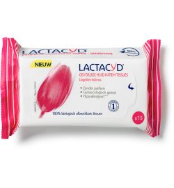 Koopjes Drogisterij Lactacyd Tissue gevoelige huid (15st) aanbieding