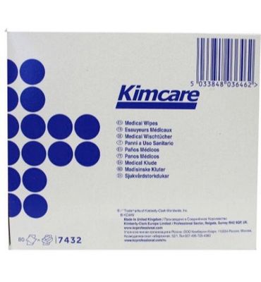 Kimcare Medical wipes 12 x 22cm (80st) 80st