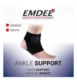 Emdee Emdee Enkel supportband ondersteunend zwart (1st)