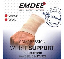 Emdee Emdee Elastische ondersteuning pols huidkleur maat M (1st)