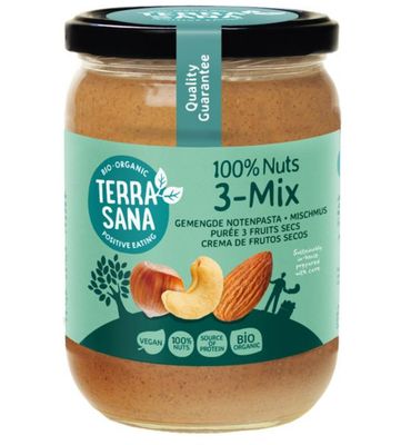 TerraSana 3 Mix notenpasta zonder pinda bio (500g) 500g