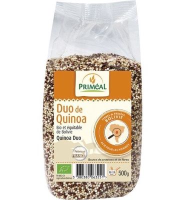 Priméal Quinoa duo wit en rood bio (500g) 500g
