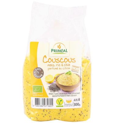 Priméal Couscous mais rijst en chia citroen bio (300g) 300g