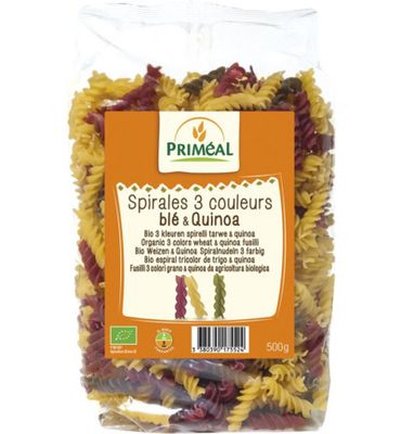 Priméal Organic fusilli 3 kleur tarwe quinoa bio (500g) 500g