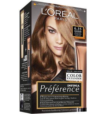 L'Oréal Preference 6.35 havane donker goud mahonie blond (1set) 1set