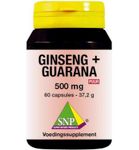 Snp Ginseng guarana 500 mg puur (60ca) 60ca thumb