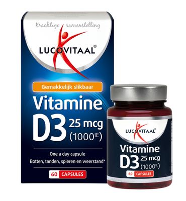 Lucovitaal Vitamine D3 25mcg (60ca) 60ca