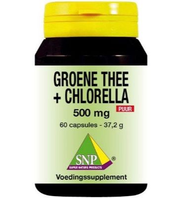 Snp Groene thee chlorella 500 mg puur (60ca) 60ca