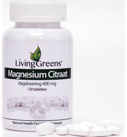 Livinggreens LivingGreens Magnesium citraat 400mg (120tb)