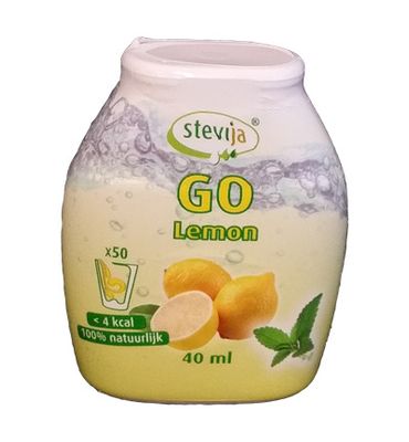 SteviJa Stevia limonadesiroop go lemon (40ml) 40ml
