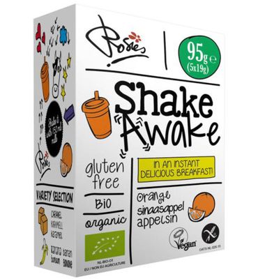 Rosies Shake awake sinaasappel 19 gram bio (5x19g) 5x19g