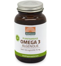Mattisson Healthstyle Mattisson Healthstyle Vegan omega 3 algenolie DHA 150mg EPA 75mg (60vc)