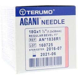 Terumo Terumo Injectienaald 38 x 1.2mm 18 gram agani (100st)