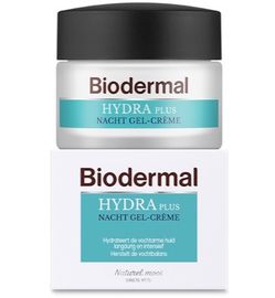 Biodermal Biodermal Gelcreme nacht hydraplus vochtarme huid (50ml)