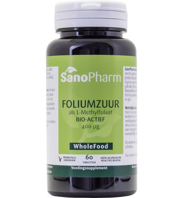 Sanopharm Foliumzuur 400 mcg (60ca) 60ca