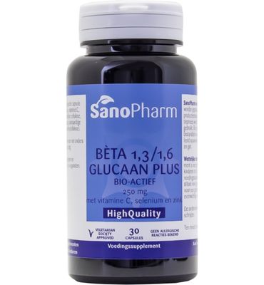 Sanopharm Betaglucaan plus 250 mg (30st) 30st