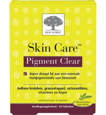 New Nordic Skin care pigment clear (60tb) 60tb